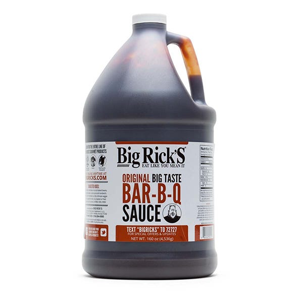 Big Rick's Original Bar-B-Q Sauce 1 Gallon