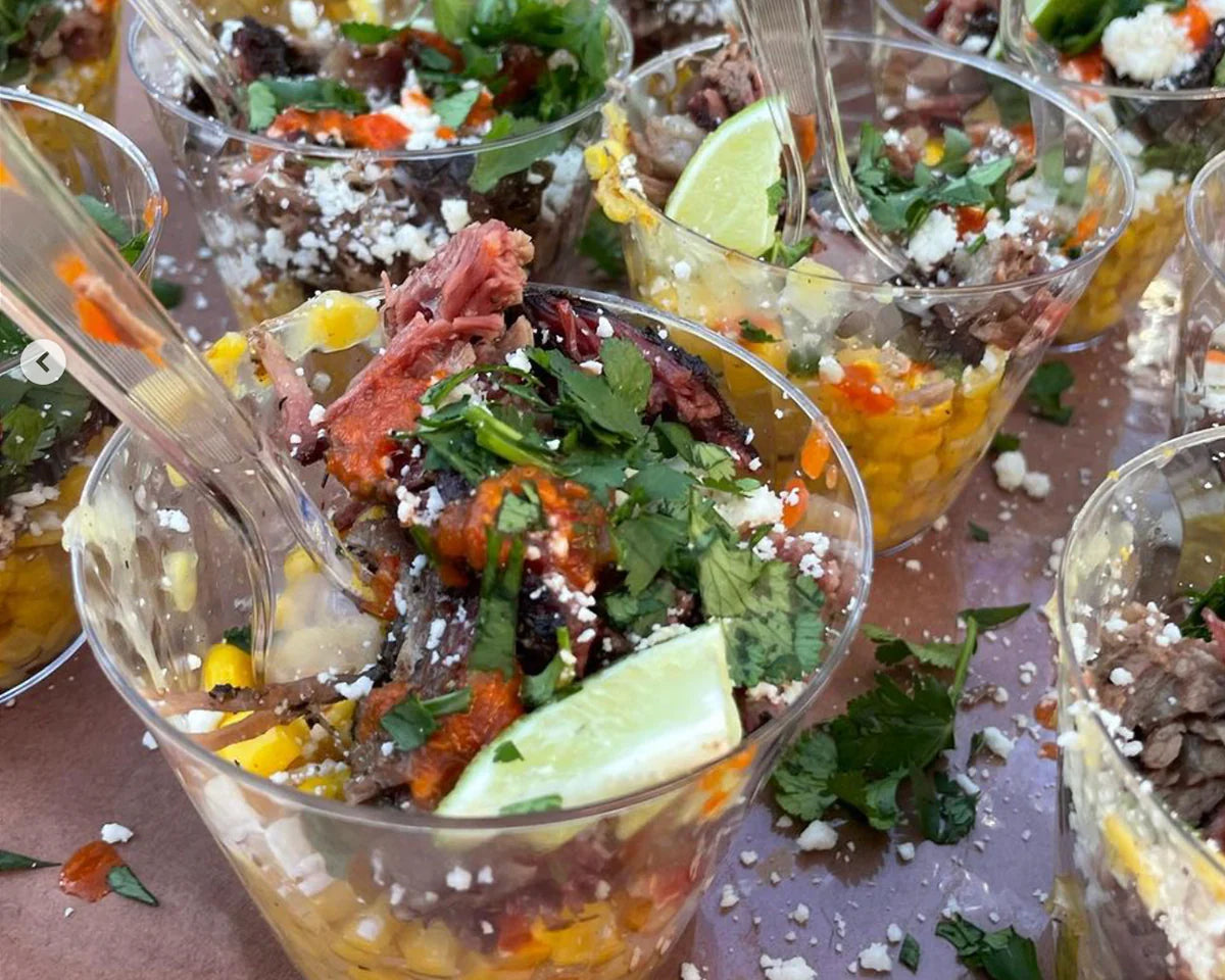 Chopped Brisket Corn Cups