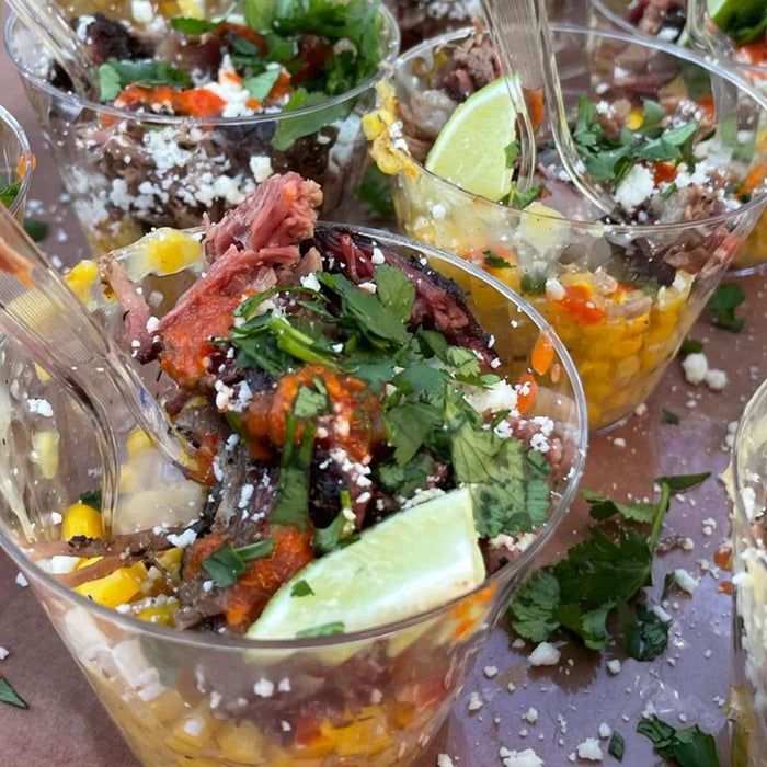 Chopped Brisket Corn Cups