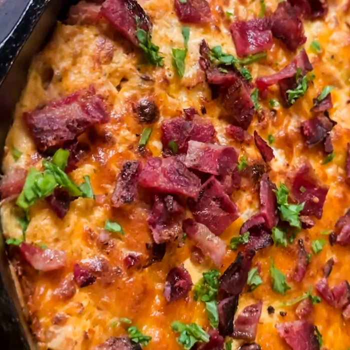 Smoked Buffalo Dip with Pork Andouille Sausage