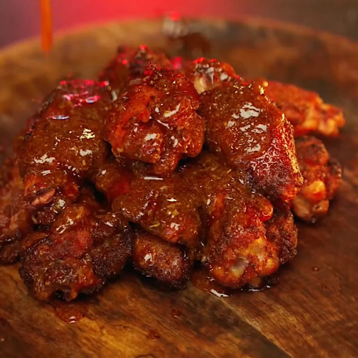 Smoked Fried Cajun Honey Garlicky Wings