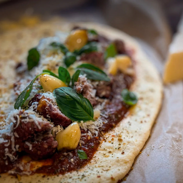 Smoked Garlic & Meatball Calzone