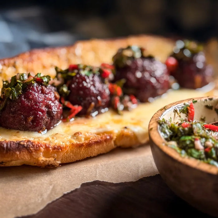Cheese-Stuffed Meatball Subs