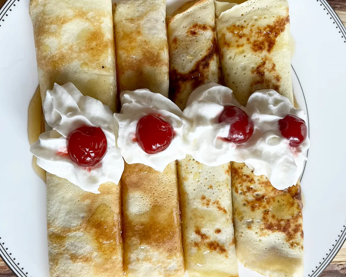 Banana Maple Bacon Crepes