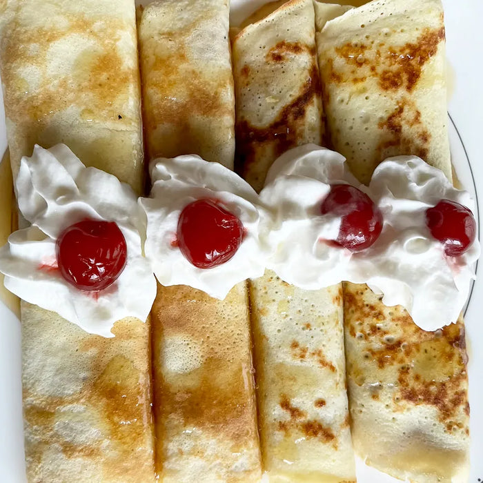 Banana Maple Bacon Crepes