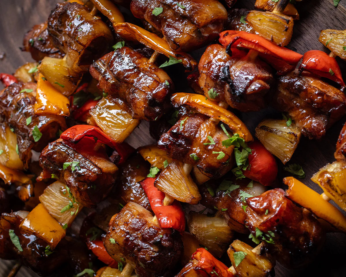 Bacon Wrapped Pineapple Kebabs