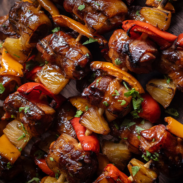 Bacon Wrapped Pineapple Kebabs