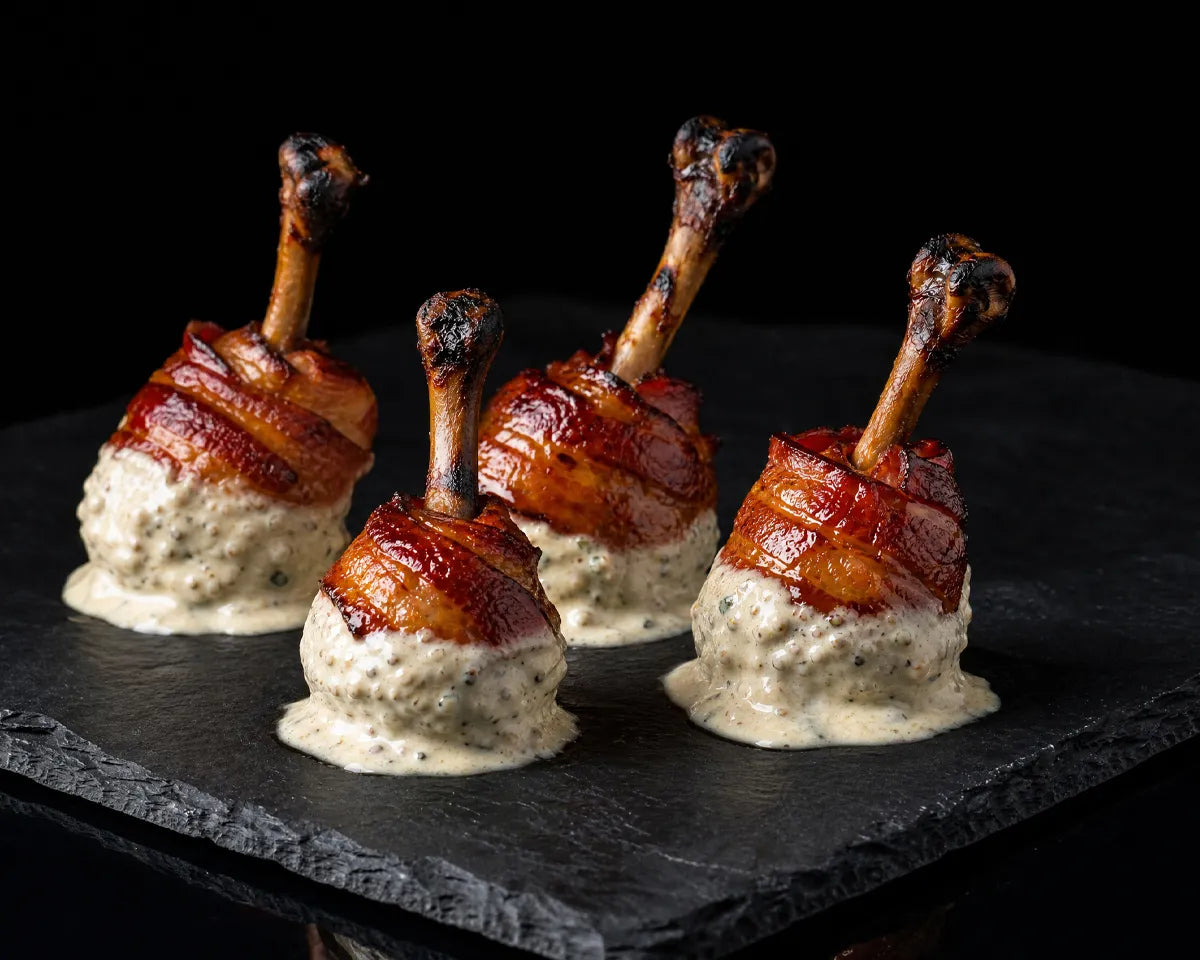Chicken Bacon Ranch Lollipops