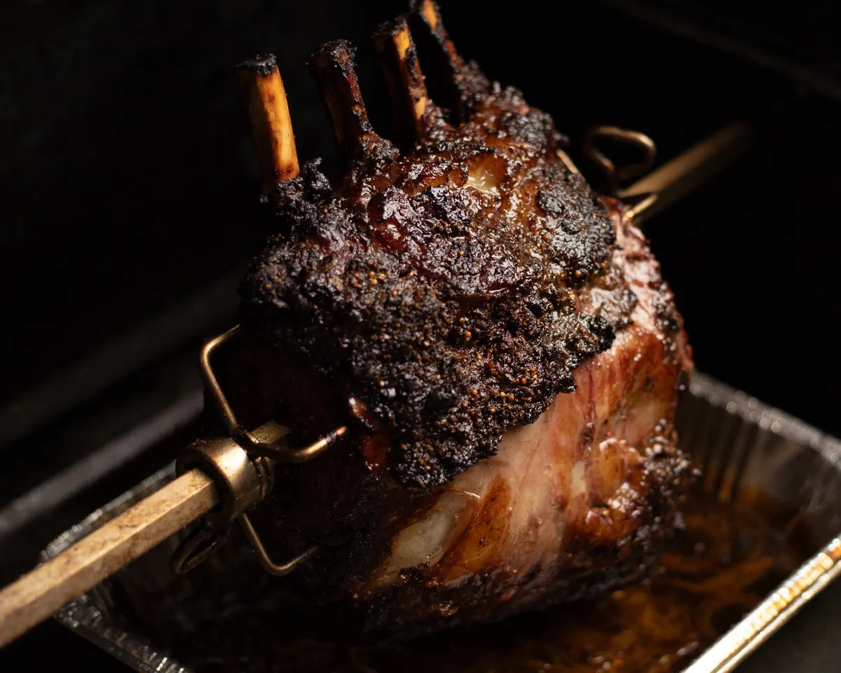Prime Rib on the Yoder Rotisserie