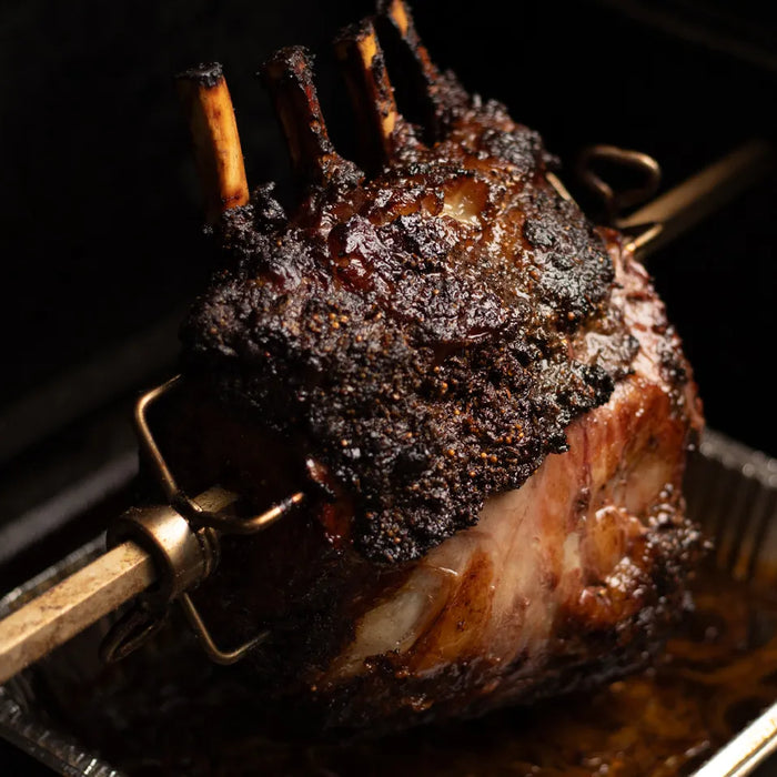 Prime Rib on the Yoder Rotisserie