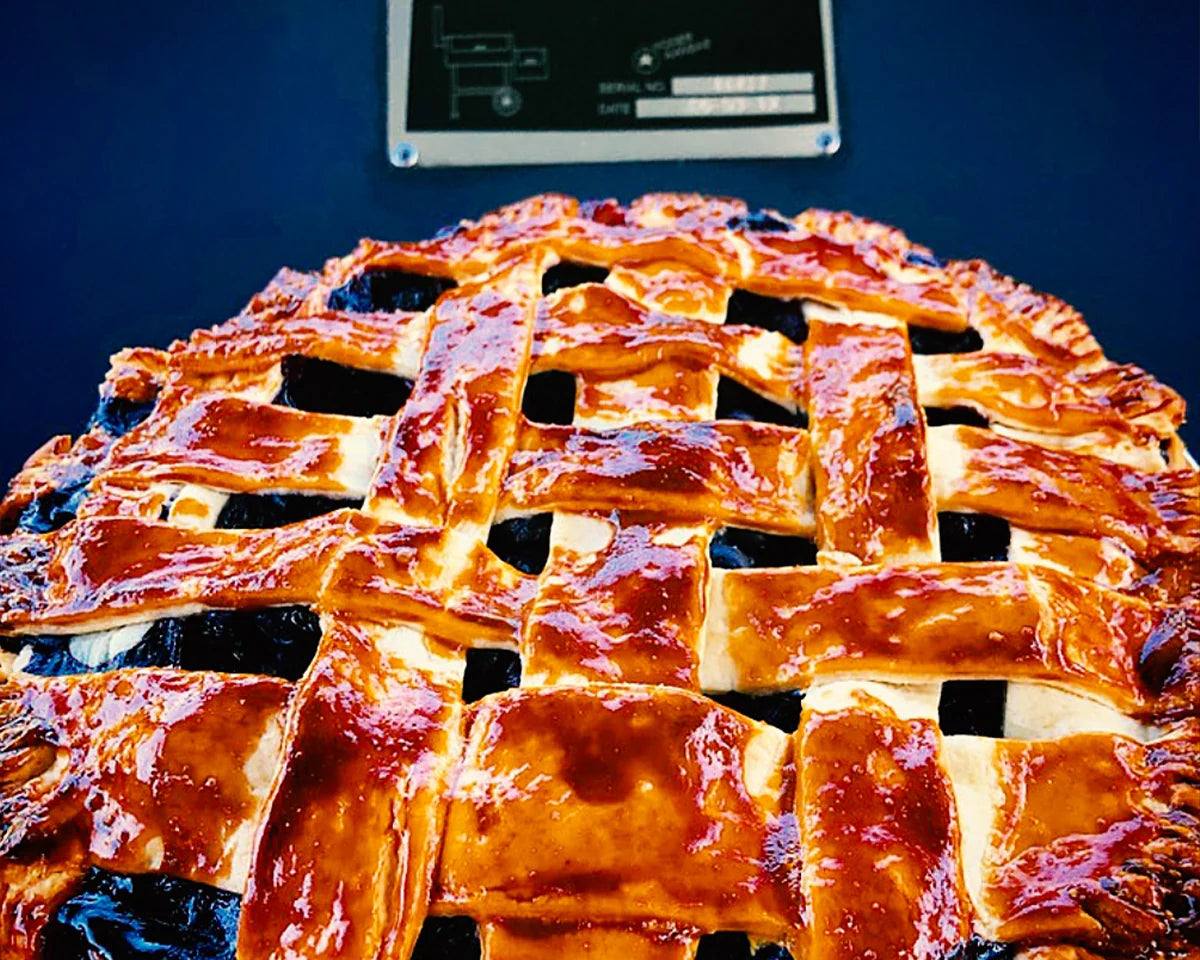 Smoked Blueberry Pie