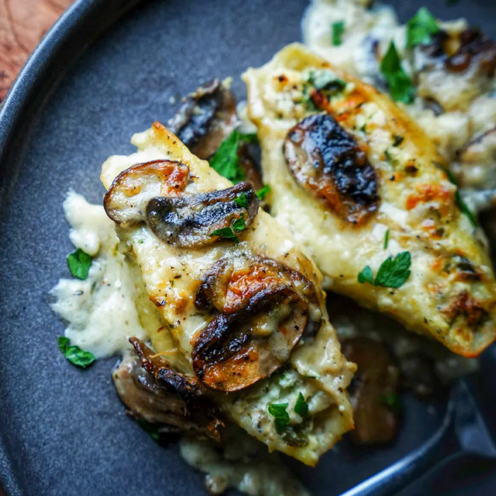 Creamy Wine & Mushroom Pasta