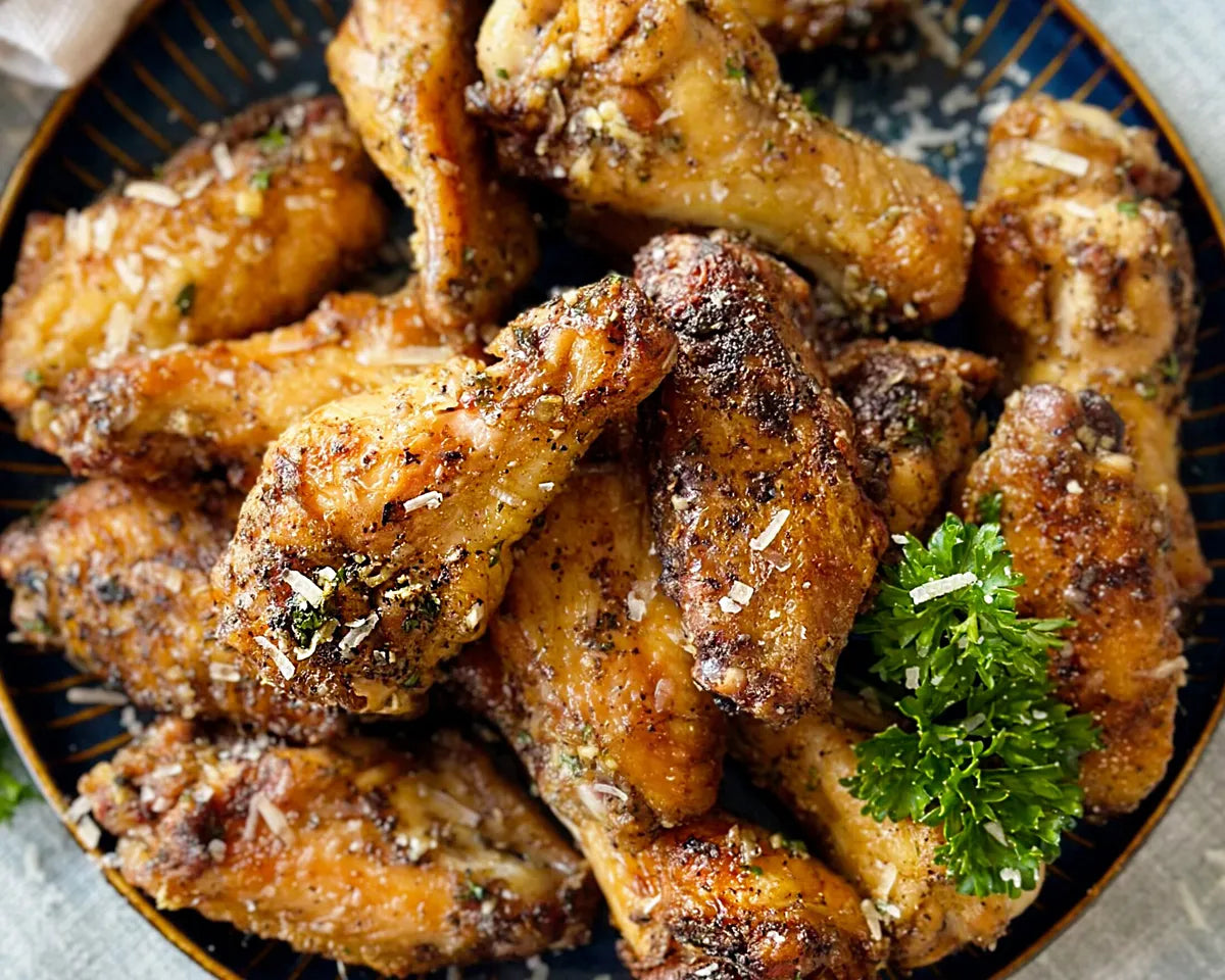 Garlic Parm Chicken Wings — The Smoker Broker