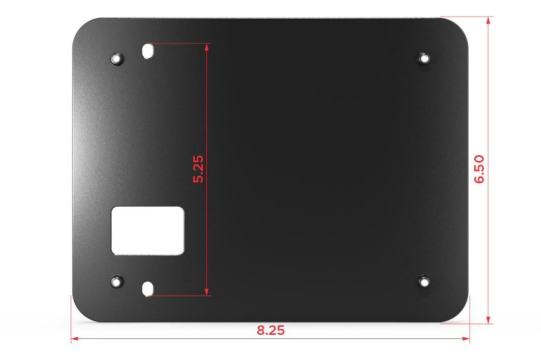 Fireboard Pellet Drive Small Mounting Plate