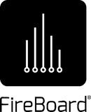FireBoard logo with stylized firework design on a black background